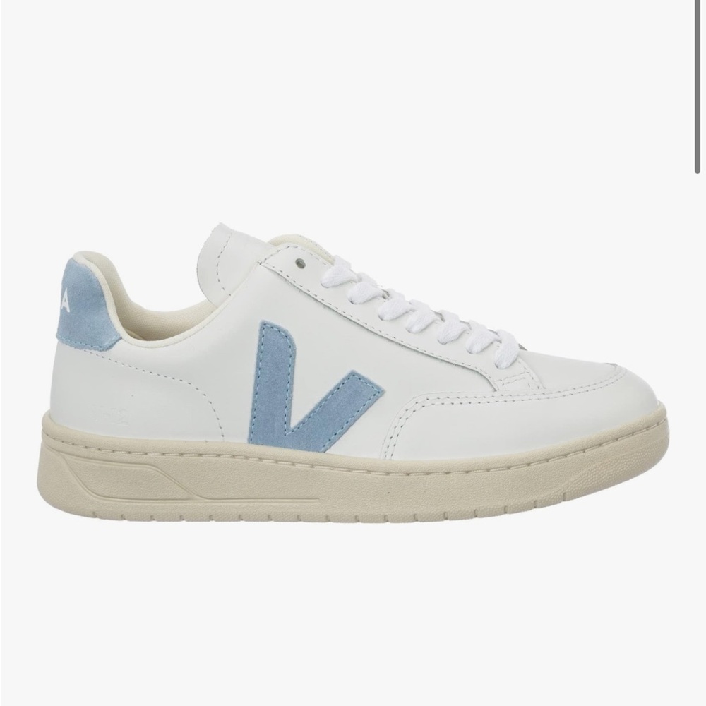 Veja White and Blue Sneakers
